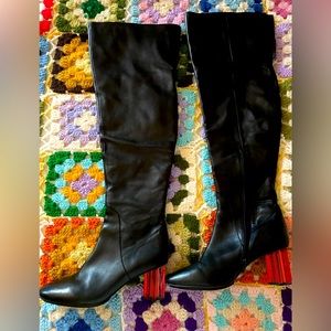 Black thigh-high boots (unique)